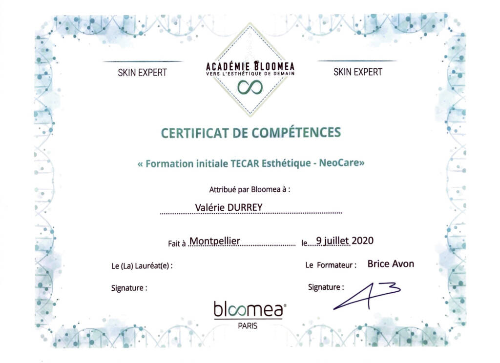 Diplome Valerie - TECAR